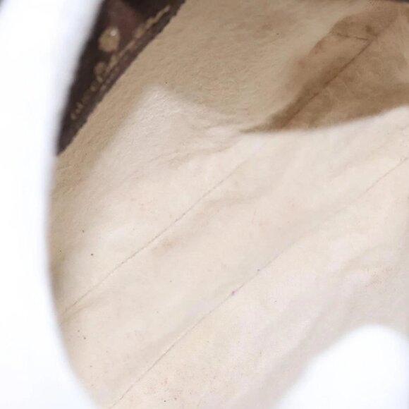 GUCCI GG Supreme Web Sherry Line Shoulder Bag PVC Beige Red Auth 99180 - Picture 8 of 16